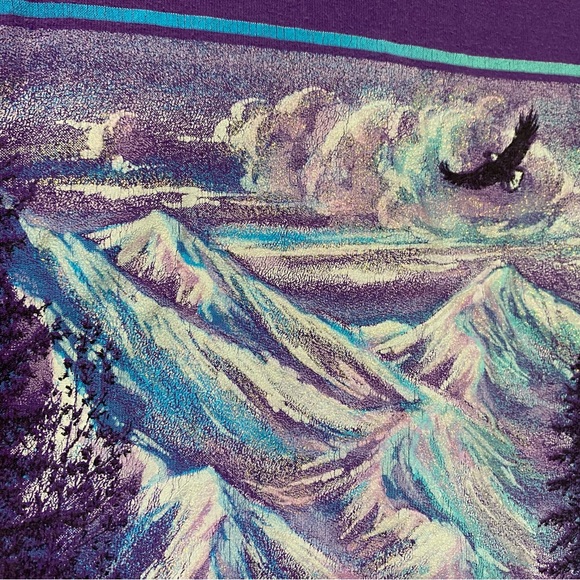 Vintage 90s Red River New Mexico Mountains Nature Forest Shirt Size Small - Picture 3 of 5